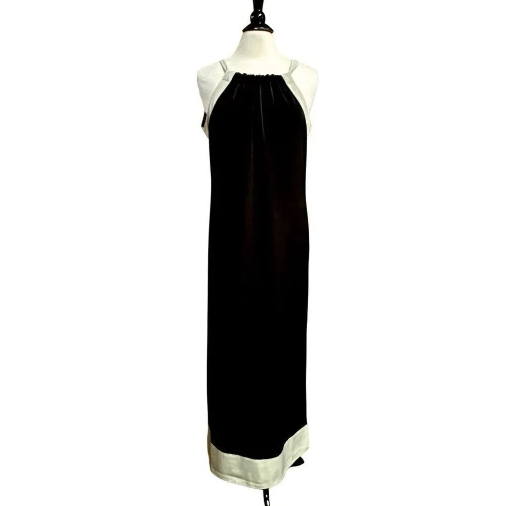 The Limited Womens Black Halter Sleeveless Maxi Dress Sz Medium NEW